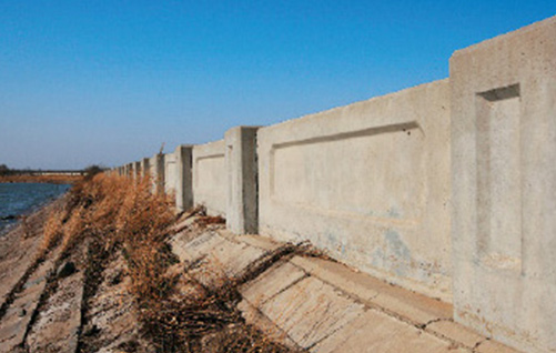 大庆黑鱼泡水库砼堤坝