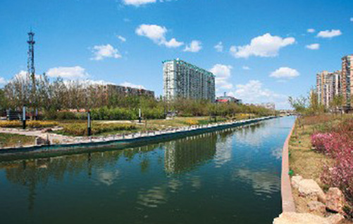 大庆东二排黎明河水渠